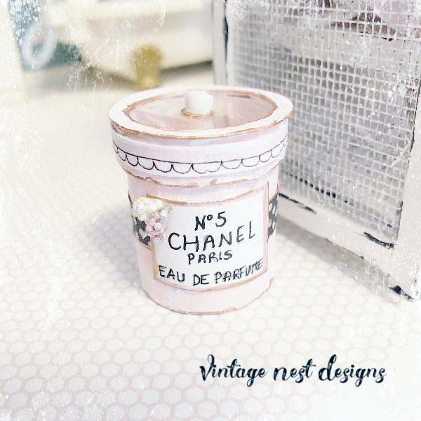 Box No.76 Chanel Dollhouse Miniature Handmade image 2