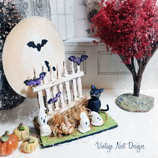 Halloween Scene No.1 Dollhouse Miniature Handmade image 7