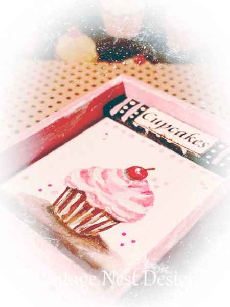 Cupcake 38 Dollhouse Miniature Handmade image 2
