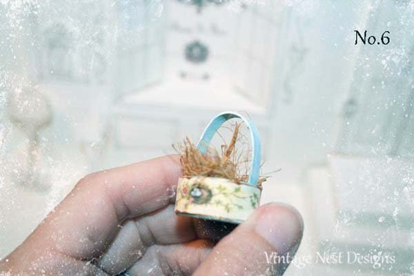 Bird Nest Baskets No.6 Handmade Miniature image 1