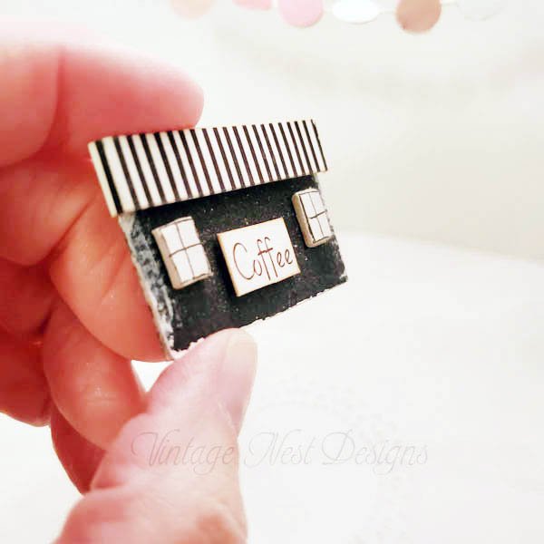 Coffee Sign No.8 Dollhouse Miniature Handmade image 2