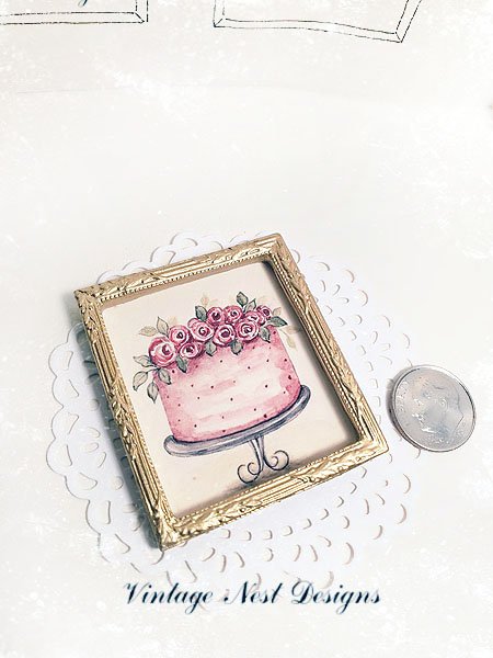 Cake No.7:7 Dollhouse Miniature Handmade image 5