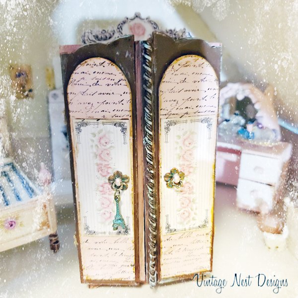 Amoire Wardrobe No.1 Dollhouse Miniature Handmade image 2