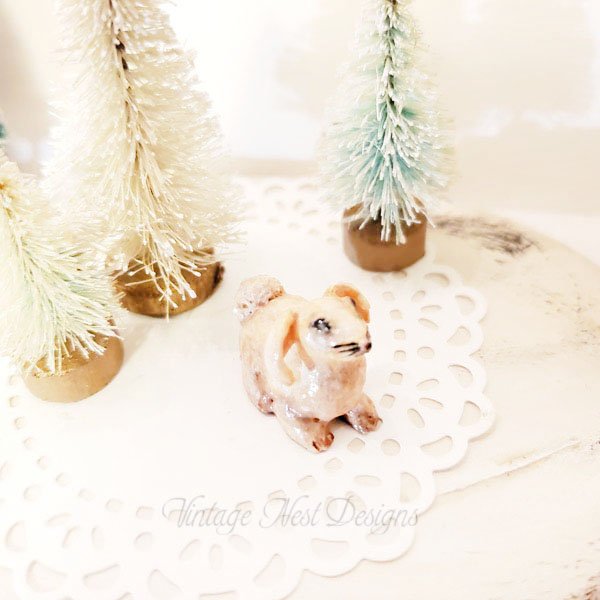 Bunny No.1 Dollhouse Miniature Handmade image 4