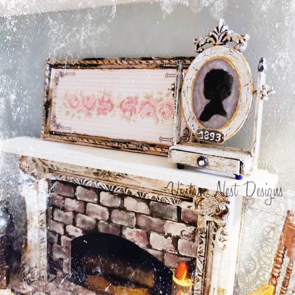 Vintage Child Silhouette No.1 Handmade Dollhouse Miniature image 1