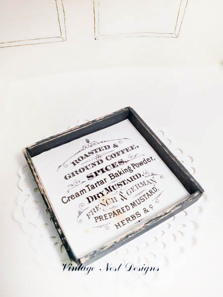 Coffee Sign No.3 Dollhouse Miniature Handmade image 1