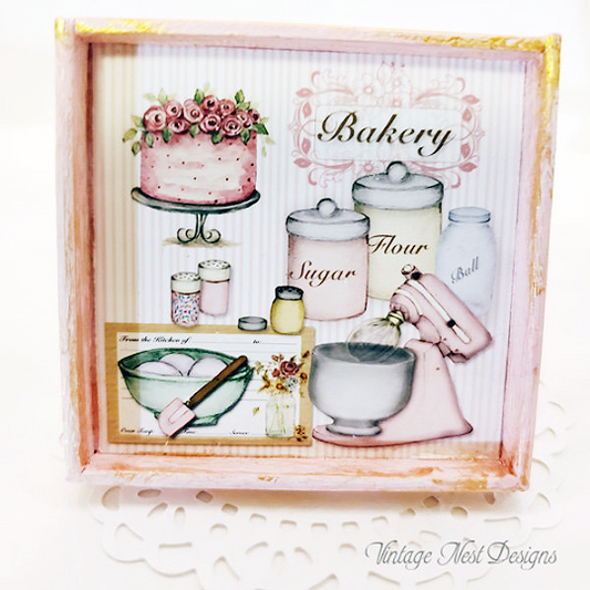 Bakery Pink Mixer No.1:1 Dollhouse Miniature Handmade image 0