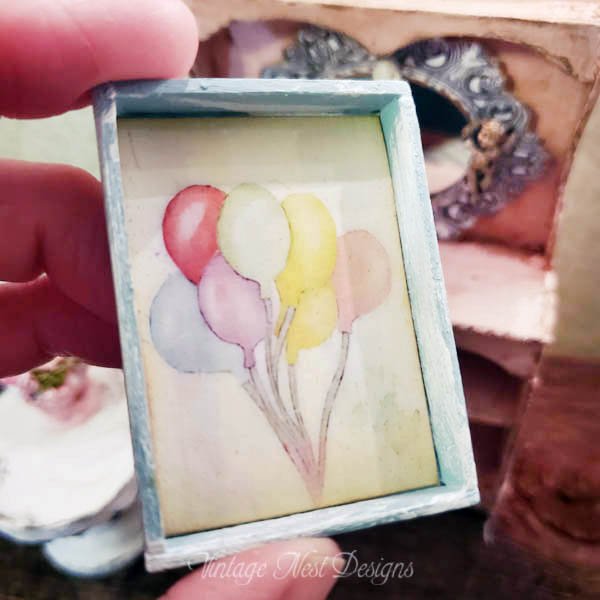 Birthday Balloons No.2:1 Dollhouse Miniature image 3