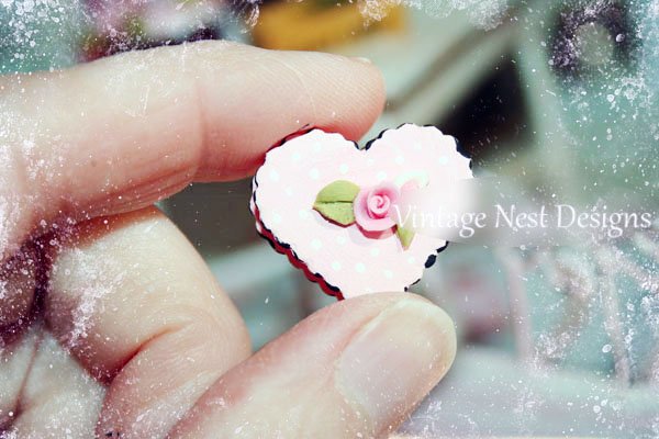 Sweetheart Box No.21 Dollhouse Miniature Handmade image 2