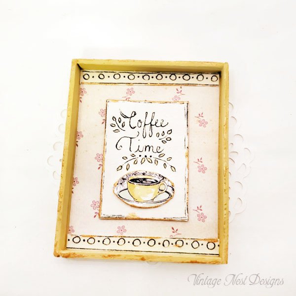 Coffee Shop Sign No.4 Dollhouse Miniature Handmade image 1