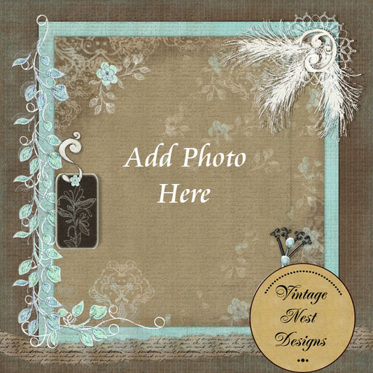 Scrapbooking numérique "Breathless" page rapide n°3 - Téléchargement instantané