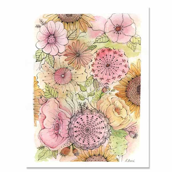 Digital Print Contemporary Art No.3 Watercolor Painting Instant Download
