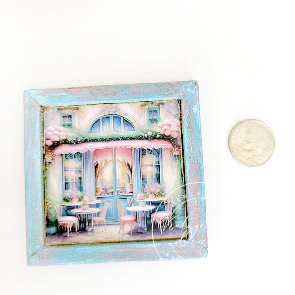 Miniature City Life No.5:12:2 Dollhouse Handmade Wooden Framed Art