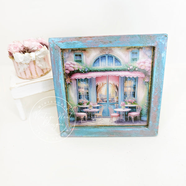 Miniature City Life No.5:12:2 Dollhouse Handmade Wooden Framed Art