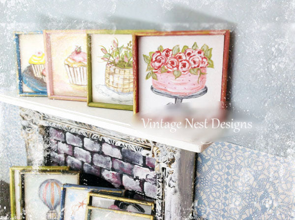 Bakery Cake No.1 Dollhouse Miniature Handmade