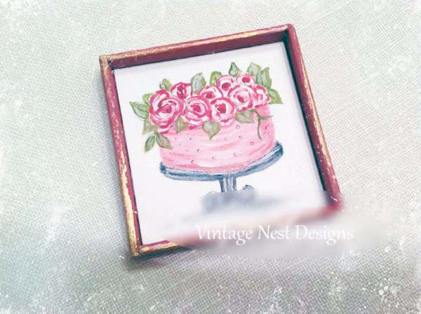 Bakery Cake No.1 Dollhouse Miniature Handmade