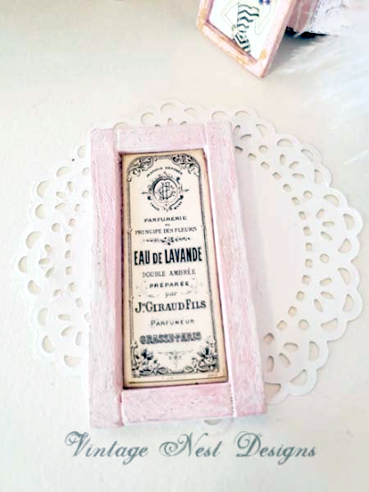 Enseigne de bain n°1:1 miniature de maison de poupée faite à la main