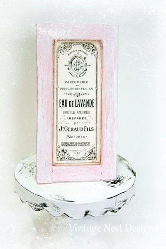 Enseigne de bain n°1:1 miniature de maison de poupée faite à la main