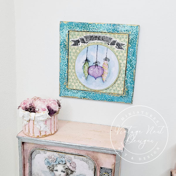 Miniature Christmas Bulbs No.5:1 Handmade for Dollhouse