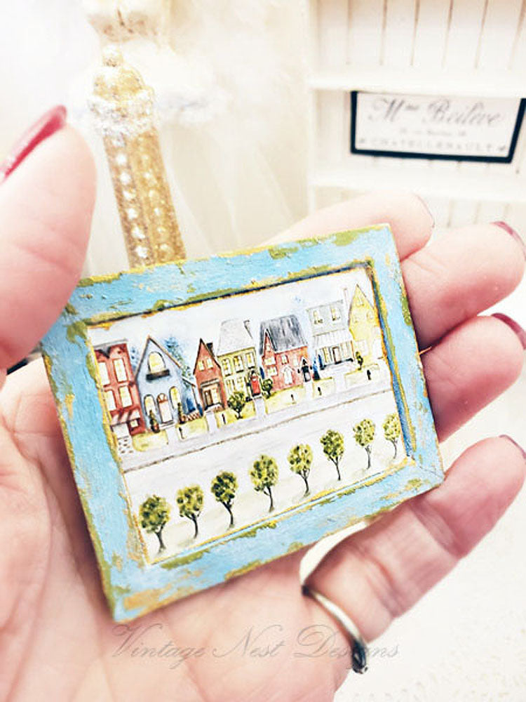 Miniature City Life No.3:1 Dollhouse Accessories 112th Scale Diorama Shadow Box