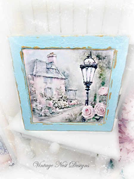 Miniature Cottage House No.7-1 Handmade Dollhouse Wall Decor 1:12 Scale