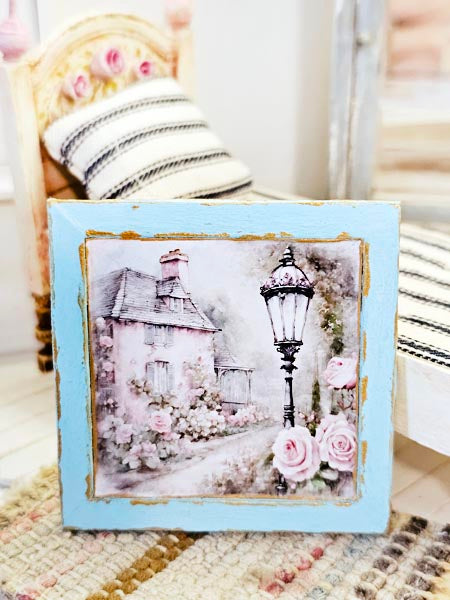 Miniature Cottage House No.7-1 Handmade Dollhouse Wall Decor 1:12 Scale
