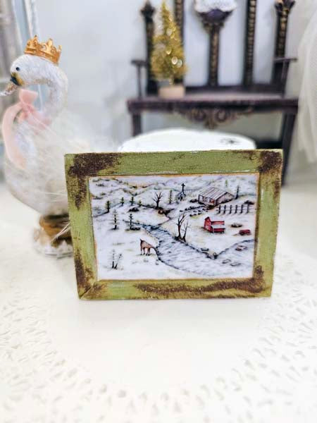 Dollhouse Miniature Country Life No.7:1 Doll accessories Wall Decor 112 Scale