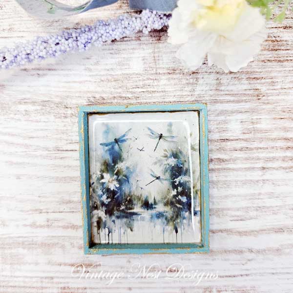Miniature Flowers & Dragonfly No.1:1 Handmade for Dollhouse