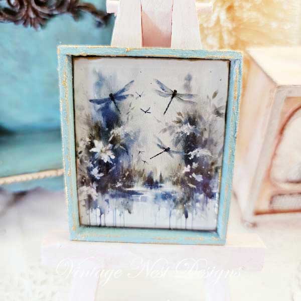 Miniature Flowers & Dragonfly No.1:1 Handmade for Dollhouse