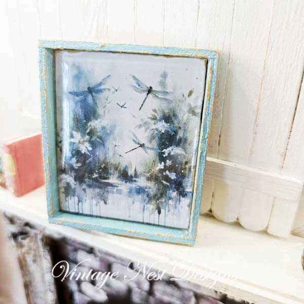 Miniature Flowers & Dragonfly No.1:1 Handmade for Dollhouse