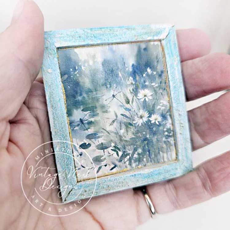 Miniature Flowers & Dragonfly No.1:1 Handmade for Dollhouse