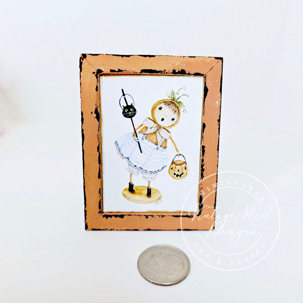 Personnage d'Halloween n°4 : 1 miniature de maison de poupée