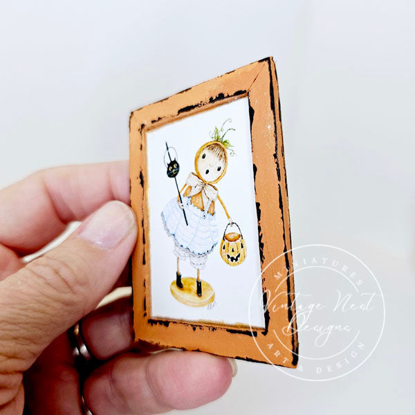 Personnage d'Halloween n°4 : 1 miniature de maison de poupée