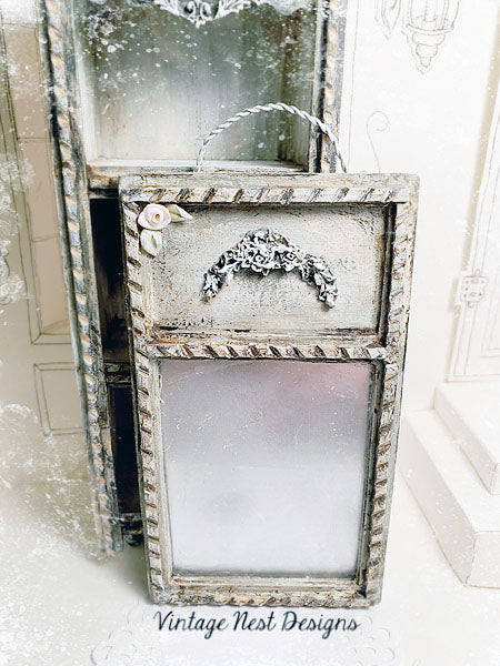 Old Vintage Mirror No.1 Dollhouse Miniature Handmade