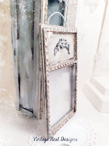 Old Vintage Mirror No.1 Dollhouse Miniature Handmade