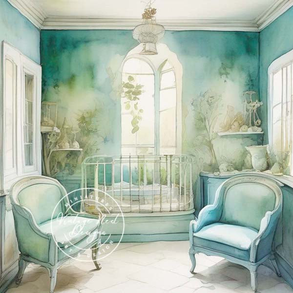 Impression numérique Chambre de bébé n°2 Téléchargement instantané