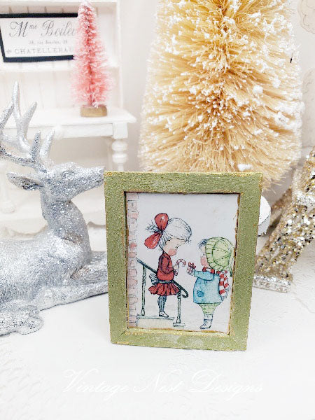 Love to You Christmas Children No.1:2 Dollhouse Miniature Handmade