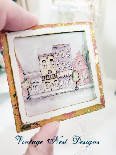 Miniature City Life No.1:2 Handmade for Dollhouse Diorama Shadow Box