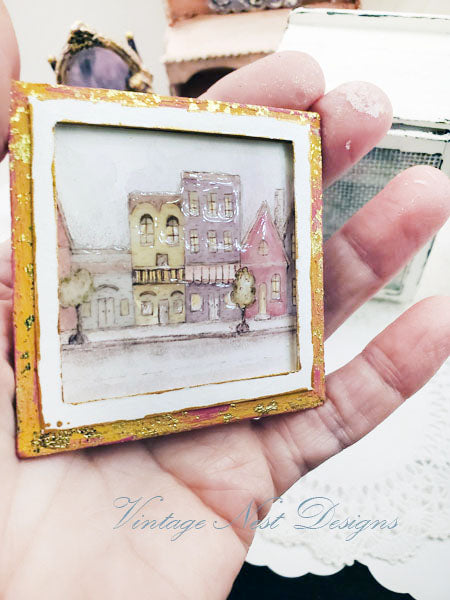 Miniature City Life No.1:2 Handmade for Dollhouse Diorama Shadow Box
