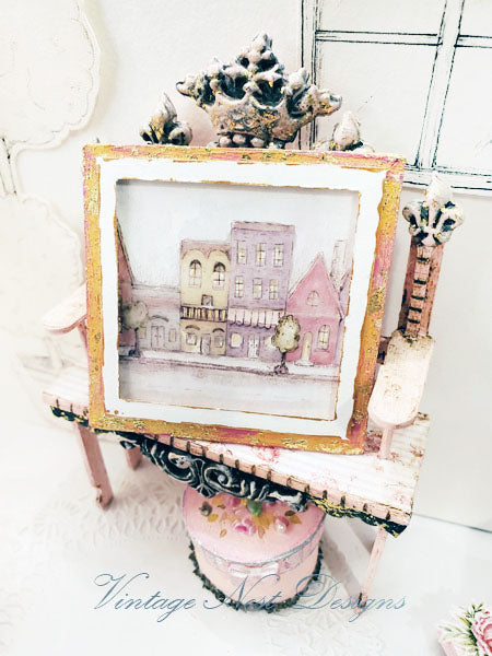 Miniature City Life No.1:2 Handmade for Dollhouse Diorama Shadow Box