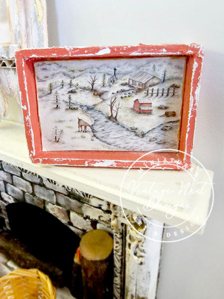Dollhouse Miniature Country Life No.7:2 Doll Accessories Wall Decor 112 Scale