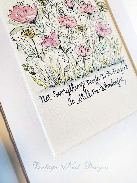Florals N°8 Aquarelle originale