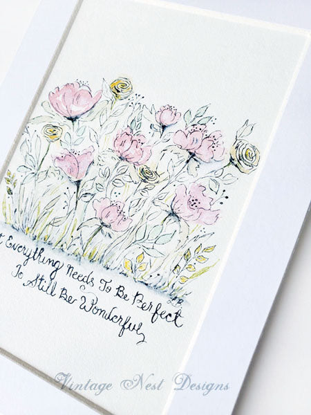 Florals N°8 Aquarelle originale