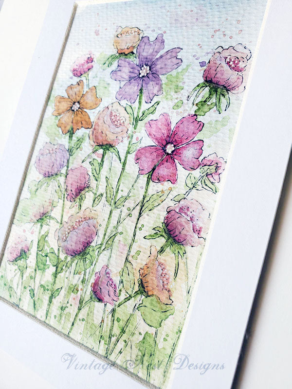 Fioritures n° 15, aquarelle originale