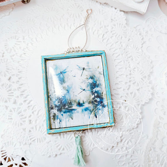Miniature Flowers & Dragonfly No.1:2 Handmade for Dollhouse