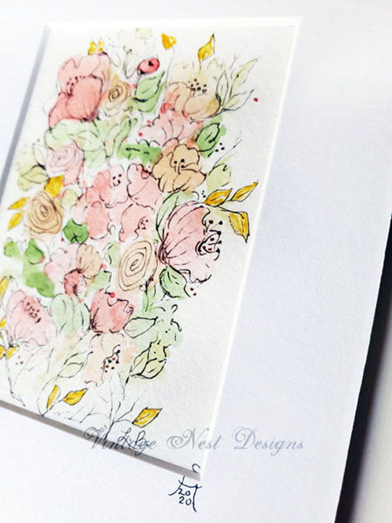Flowers No.6 Original Watercolor Painting