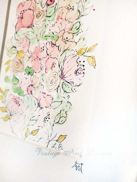 Flowers No.6 Original Watercolor Painting