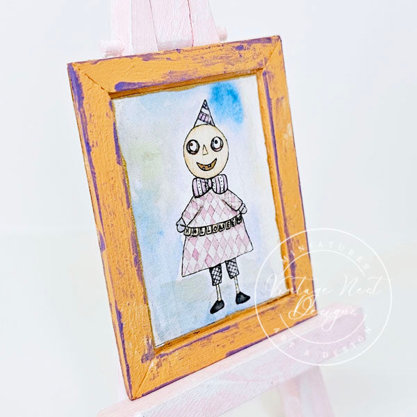 Miniature Halloween Character No.1:2 Handmade for Dollhouse Wall Decor
