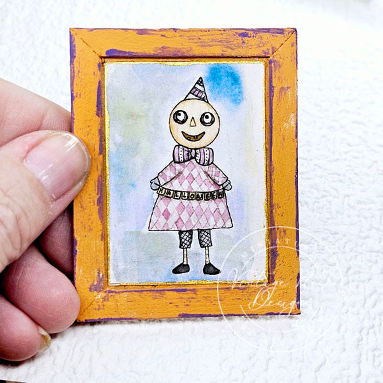 Miniature Halloween Character No.1:2 Handmade for Dollhouse Wall Decor