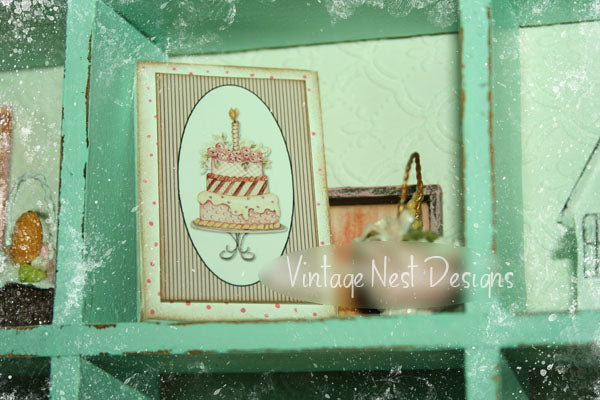 Cake No.8:3 Dollhouse Miniature Handmade